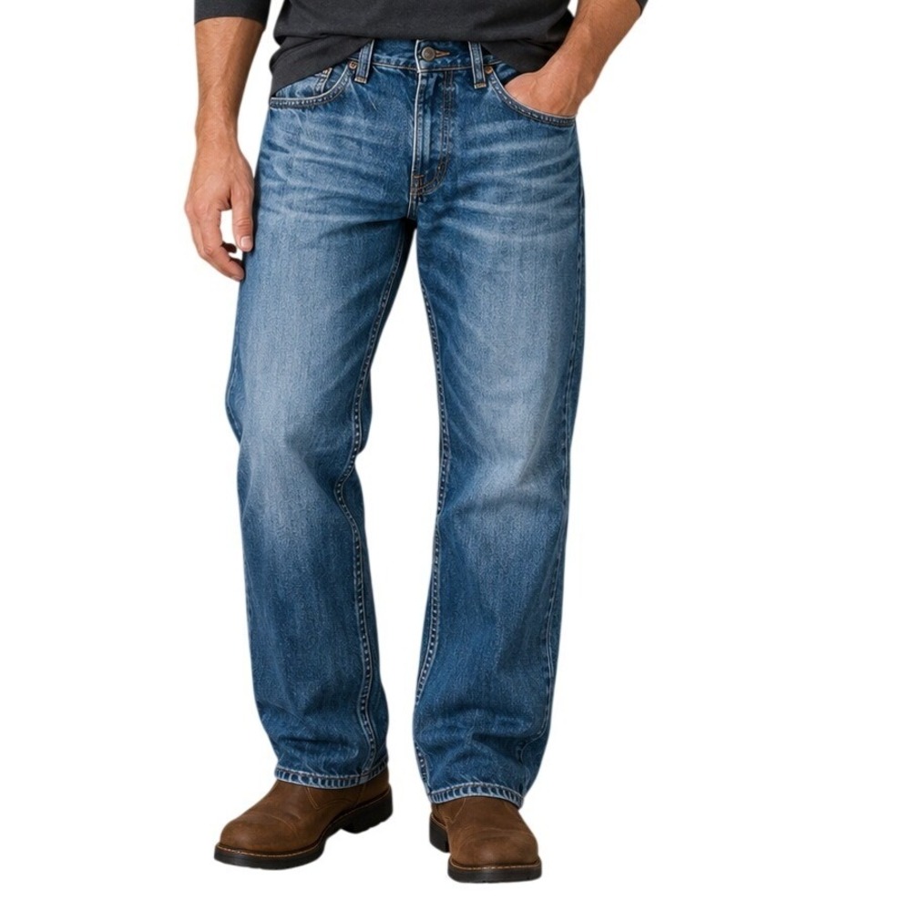Silver Jeans‎ Co Blue Gordie Loose Fit Straight Leg Jeans Men's W30 L32